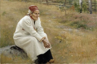 Larin Paraske, 1893 by Albert Gustaf Aristides Edelfelt