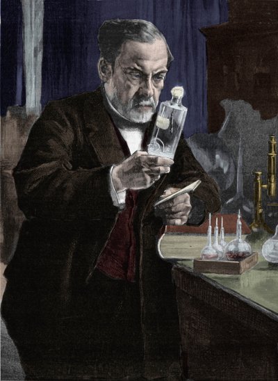 Louis Pasteur (1822-1895), Fransız kimyager ve biyolog portresi. Aristide Albert Gustaf Edelfelt