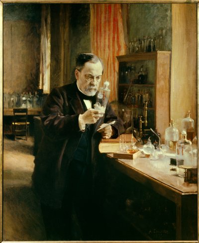 Louis Pasteur'ün laboratuvarındaki portresi by Albert Gustaf Aristides Edelfelt