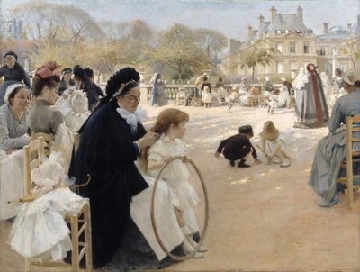 Lüksemburg Bahçeleri, Paris by Albert Gustaf Aristides Edelfelt