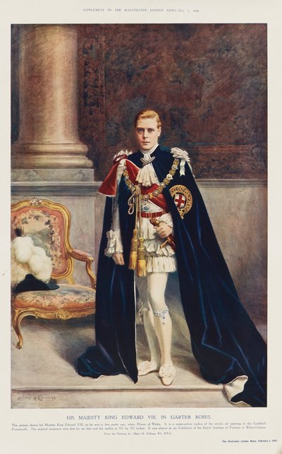 Galler Prensi olarak Kral Edward VIII by Albert Henry (after) Collings