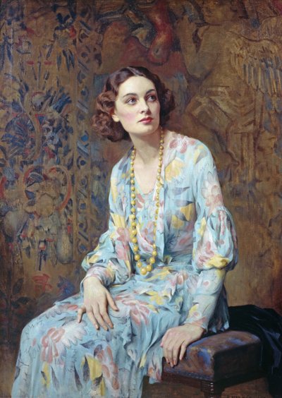 Bir Kadının Portresi (tuval üzerine yağlı boya) by Albert Henry Collings