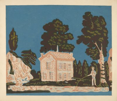 Bandbox Kaplaması için Duvar Kağıdı, c. 1937. by Albert J. Levone