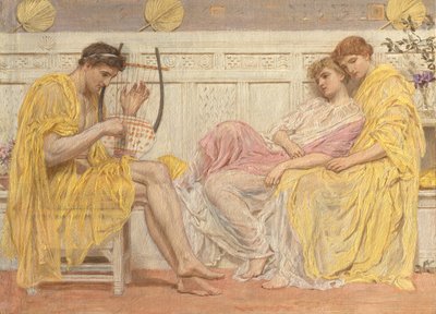 Bir Müzisyen, ca. 1867. by Albert Joseph Moore
