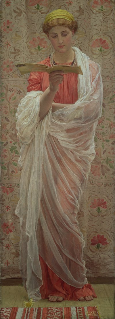 Bir Okuyucu, c.1877 (tuval üzerine yağlıboya) by Albert Joseph Moore