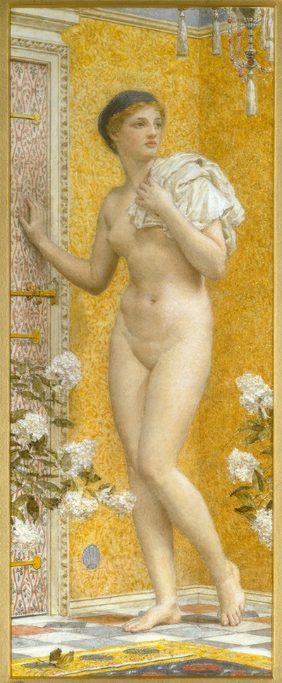sarı bir oda by Albert Joseph Moore
