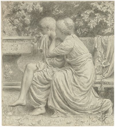 "Bir İdil" için çizgi film, by Albert Joseph Moore