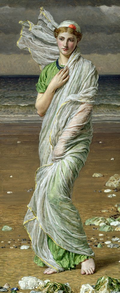 Deniz kabukları (tuval üzerine yağlı boya) by Albert Joseph Moore