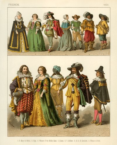 Fransız Kostümleri 1600 by Albert Kretschmer