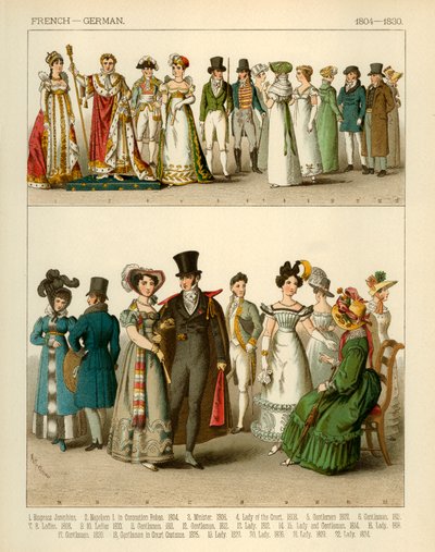 Fransız ve Alman Kostümleri 1804-1830 by Albert Kretschmer