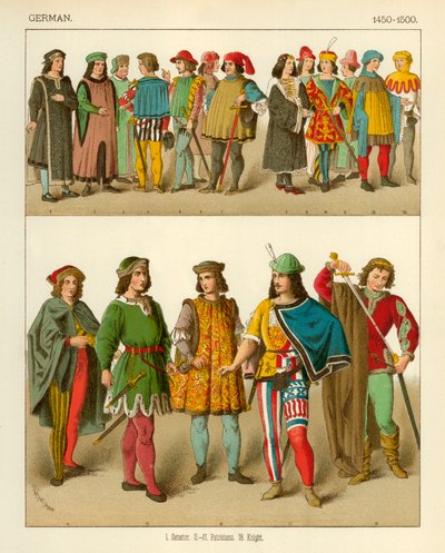 Alman Kostümü 1450-1500 by Albert Kretschmer