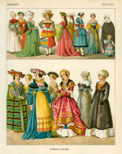 Alman Kostümleri 1500-1550 by Albert Kretschmer