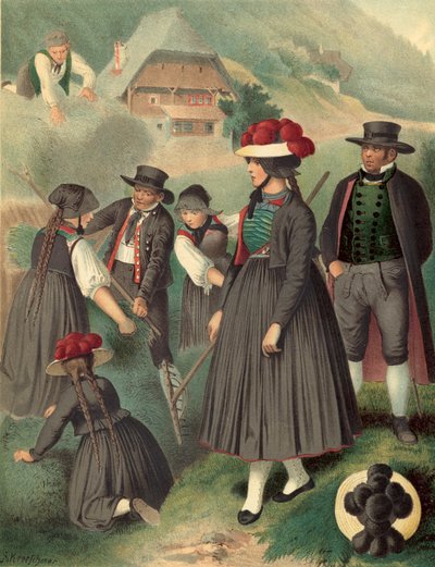 German costume, Baden Gutachthal by Albert Kretschmer