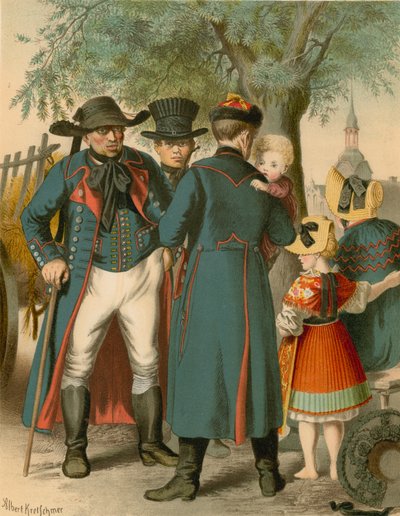Alman kostümü, Pommern, Weitzacker by Albert Kretschmer