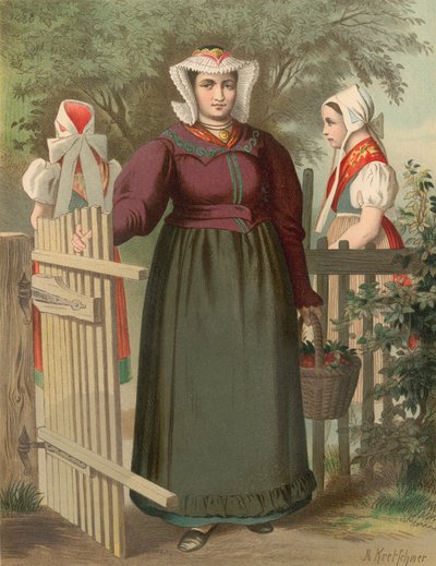 Alman kostümü, Prusya (Silesia Eyaleti), Tannhausen by Albert Kretschmer
