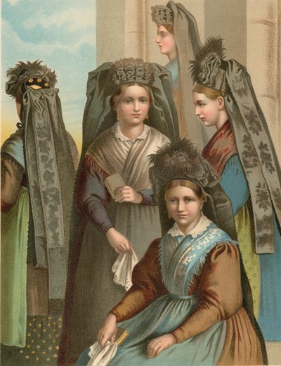 Alman kostümü, Thüringen by Albert Kretschmer