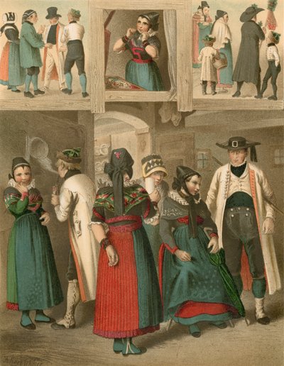 Alman kostümü, Westphalen by Albert Kretschmer