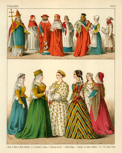 İtalyan Kostümü 1400 by Albert Kretschmer