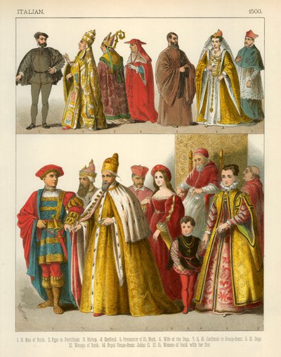 İtalyan Kostümü 1500 by Albert Kretschmer