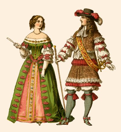 Fransa Kralı Louis XIV ve Fransa Kraliçesi Maria Theresa by Albert Kretschmer