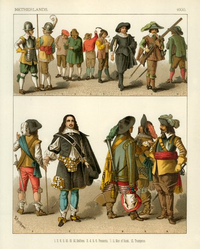 Hollanda Kostümleri 1600 by Albert Kretschmer