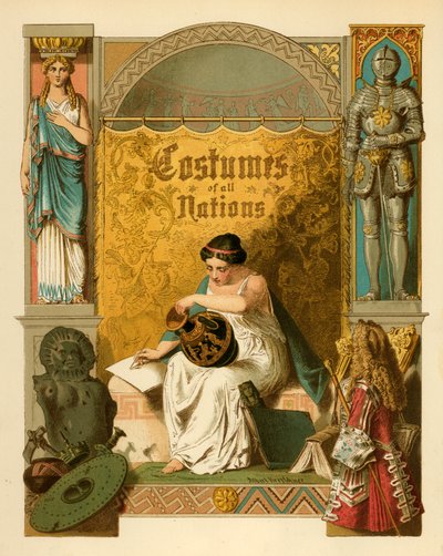 Title page for The Costumes of All Nations by Albert Kretschmer