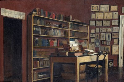 Sir Richard Burtons Çalışmasının Köşesi, 1889 by Albert Letchford