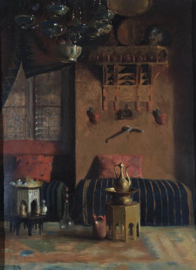 Sir Richard Burtons Sigara Odası, 1889 by Albert Letchford