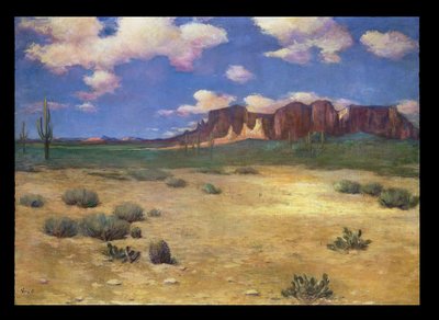 Arizona Manzarası (tuval üzerine yağlı boya) by Albert Lorey Groll