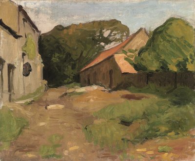 La Percaillerie'deki (Normandiya) Çiftlik Avlusu by Albert Marquet