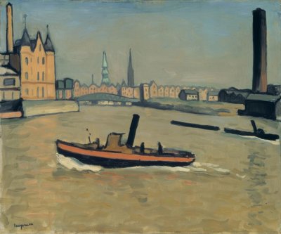 Hamburg limanı by Albert Marquet