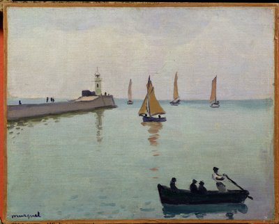 Limana giriş (tuval üzerine yağlıboya) by Albert Marquet