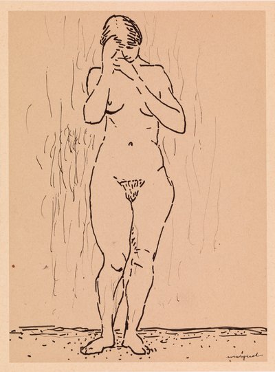 çıplak kadın, ayakta by Albert Marquet