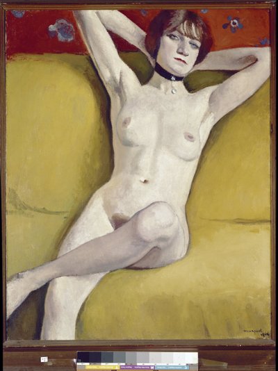 kanepede çıplak by Albert Marquet