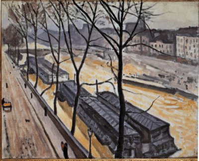 Kışın Paris (Quai de Bourbon) by Albert Marquet