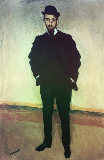 Andre Rouveyre'nin Portresi by Albert Marquet