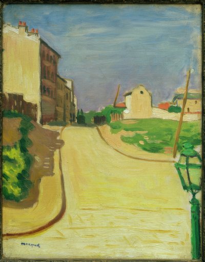 Yeşil fener ile sokak by Albert Marquet