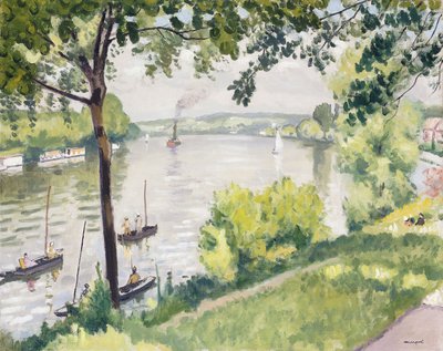 Triel Kıyıları (Römorkör); Berge a Triel (Römorkör) by Albert Marquet