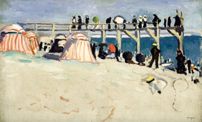 Sainte-Adresse'deki Tahta Kaldırım by Albert Marquet