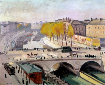 Pont Saint Michel ve Paris'teki Quai des Grands Augustins by Albert Marquet