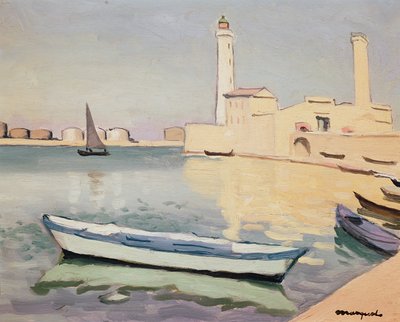 Sete Limanı (tuval üzerine yağlıboya) by Albert Marquet