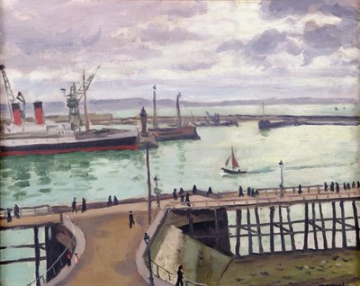 Le Havre'nin dış limanı, l'Anse des Pilotes (tuval üzerine yağlıboya) by Albert Marquet