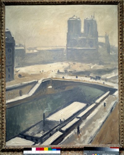 Katedral Notre Dame de Paris'in görünümü by Albert Marquet