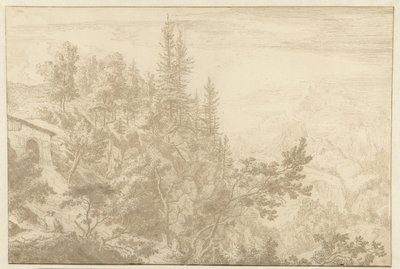 Loibl Geçidi Manzaralı Dağ Manzarası by Albert Meyering