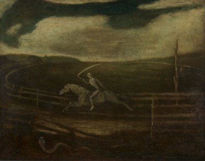 Yarış Pisti veya Solgun Bir Atta Ölüm, 1896-1908 dolayları (tuval üzerine yağlı boya) by Albert Pinkham Ryder