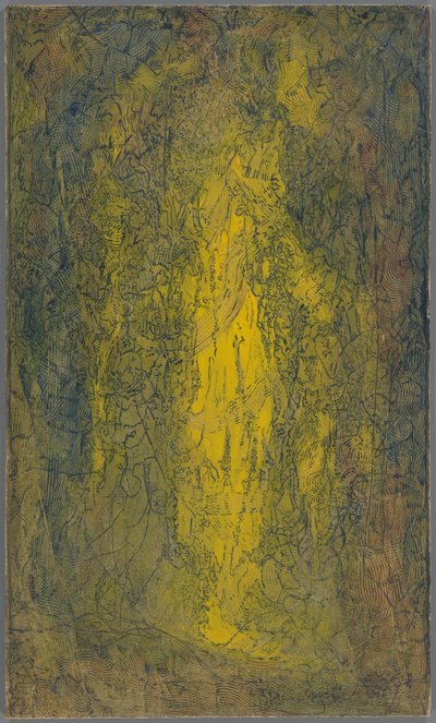 Opus 862, ölümden dirilen İsa, bilincin mağaralarında hüzünlü bir şekilde yürüyor by Albert Plasschaert