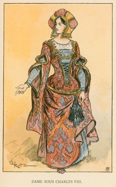 Charles VIII Altında Leydi by Albert Robida