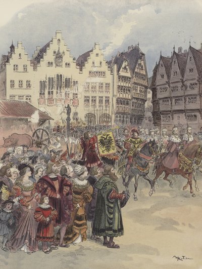 İmparatorluğa Seçim (28 Haziran 1519) by Albert Robida