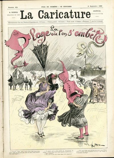 La Caricature#39;ın (1880) Kapağı için Albert Robida#39;nın (1848-1926) çizimi by Albert Robida