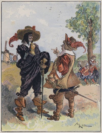 A Robida tarafından çizilen Le Capitaine Bellormeau için illüstrasyon by Albert Robida